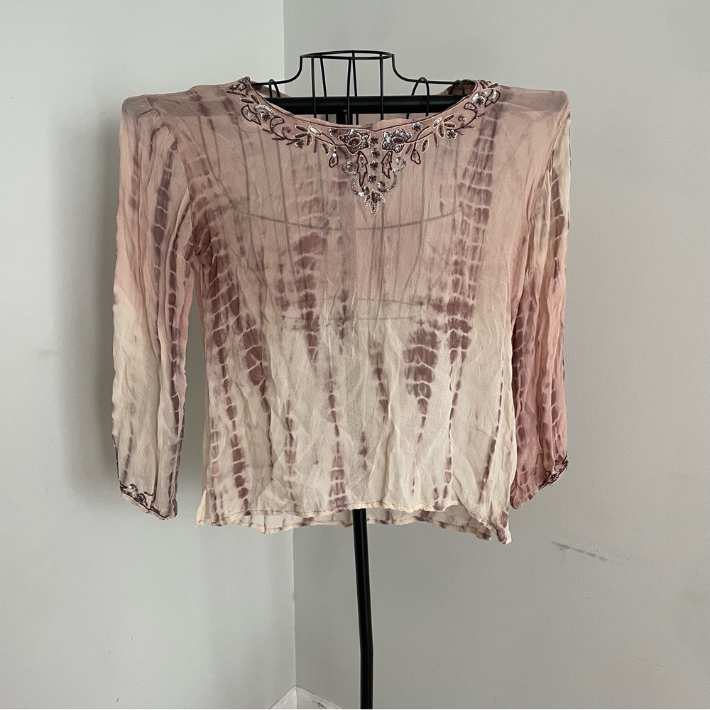 Embroidered Ombre Women's Top